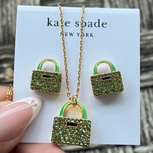 Kate Spade Sweet Treasures Mini Pendant Necklace & Earrings Set